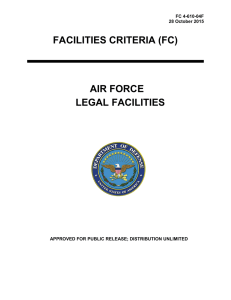 FACILITIES CRITERIA (FC)  AIR FORCE LEGAL FACILITIES