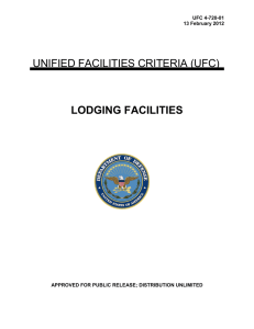 UNIFIED FACILITIES CRITERIA (UFC) LODGING FACILITIES UFC 4-720-01