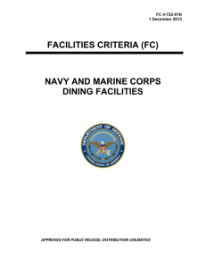 FACILITIES CRITERIA (FC) NAVY AND MARINE CORPS DINING FACILITIES