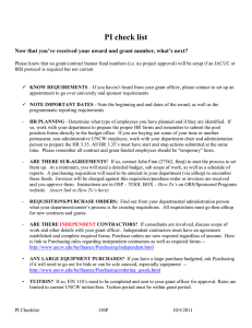 PI check list