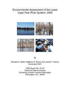 Environmental Assessment of the Lower Cape Fear River System, 2006
