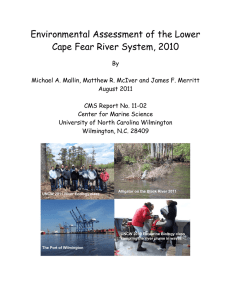 Environmental Assessment of the Lower Cape Fear River System, 2010
