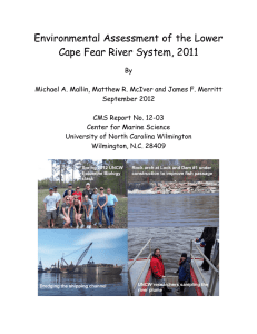 Environmental Assessment of the Lower Cape Fear River System, 2011