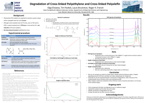 Degradation of Cross-linked Polyethylene and Cross-linked Polyolefin