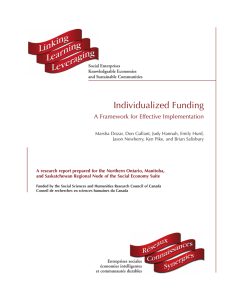 Individualized Funding A Framework for Effective Implementation