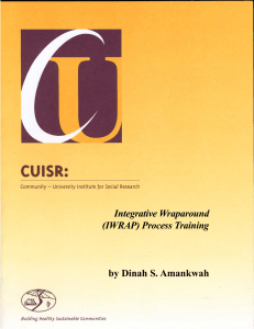 Integrative Wraparound (IWRAP) Process Training by Dinah S. Amankwah