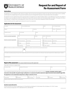 Request for and Report of Re-Assessment Form Instructions
