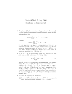 Math 6070-1, Spring 2006 Solutions to Homework 1