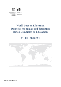 World Data on Education Données mondiales de l’éducation Datos Mundiales de Educación