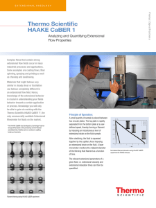Thermo Scientific HAAKE CaBER 1  Analyzing	and	Quantifying	Extensional