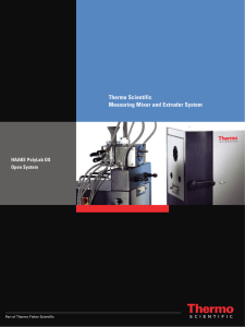 Thermo Scientific Measuring Mixer and Extruder System HAAKE PolyLab OS Open System