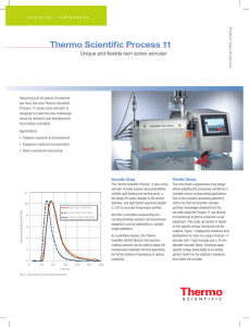 Thermo Scientific Process 11  Unique	and	flexible	twin-screw	extruder