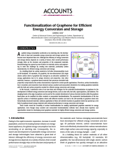 Functionalization of Graphene for Efficient Energy Conversion and Storage LIMING DAI*