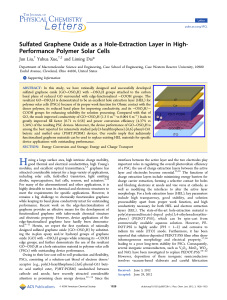 Sulfated Graphene Oxide as a Hole-Extraction Layer in High- * Liu,