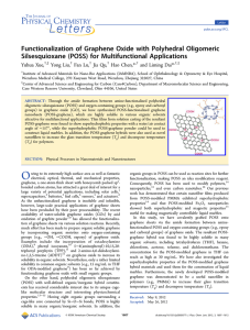Functionalization of Graphene Oxide with Polyhedral Oligomeric