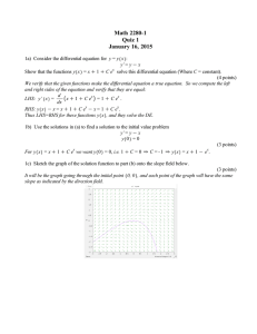 Math 2280-1 Quiz 1 January 16, 2015