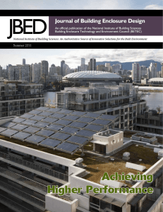 JBED Journal of Building Enclosure Design