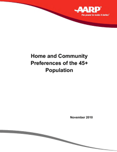 Home and Community Preferences of the 45+ Population November 2010