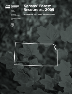 Kansas’ Forest Resources, 2005 United States Department of