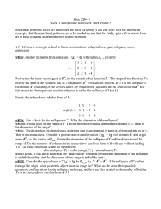 Math 2250−1 Week 8 concepts and homework, due October 21.