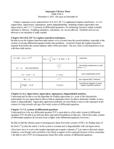 Superquiz 3 Review Sheet Math 2250-4