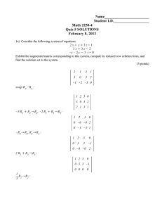 Name________________________ Student I.D.___________________ Math 2250-4 Quiz 5 SOLUTIONS