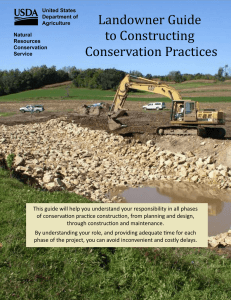 Landowner Guide to Constructing Conservation Practices