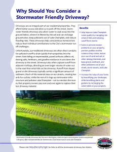 Why Should You Consider a Stormwater Friendly Driveway? Benefits