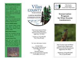 Conservation Shoreland Restoration Vilas County Land &amp; Water
