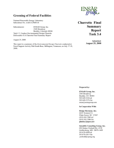 Charrette  Final Summary Greening of Federal Facilities