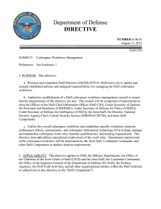 Department of Defense DIRECTIVE