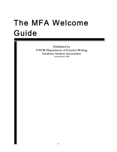 The MFA Welcome  Guide   Published by