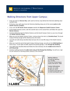 Walking Directions from Upper Campus:
