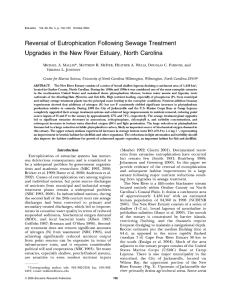 Reversal  of  Eutrophication  Following Sewage  Treatment