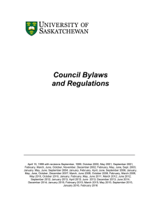 Council Bylaws and Regulations