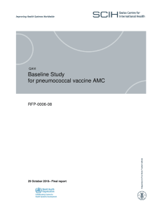 Baseline Study for pneumococcal vaccine AMC  RFP-0006-08