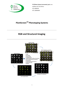 RGB and Structural Imaging  PlantScreen Phenotyping Systems
