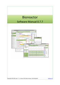 Bioreactor Software Manual 0.7.7 www.psi.cz