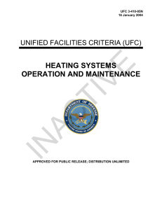 INACTIVE HEATING SYSTEMS OPERATION AND MAINTENANCE