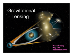Gravitational Lensing Diana Streng Phy 495