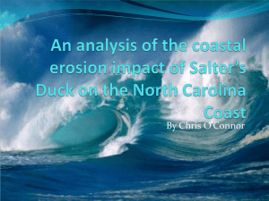 An analysis of the coastal erosion impact of Salter’s Duck on the North Carolina Coast (Christopher O'Connor, 2011)