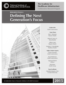 Defining The Next Generation’s Focus BUILDING SCIENCES The Academy for