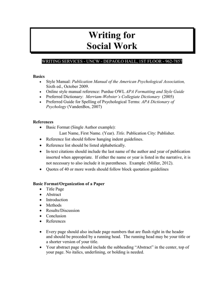 writing-for-social-work