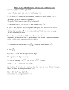 Math 1050-006 Midterm 2 Practice Test Solutions