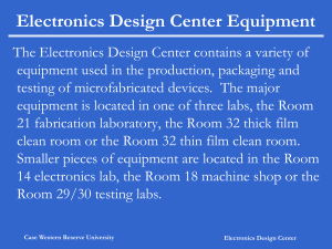 Electronics Design Center Equipment