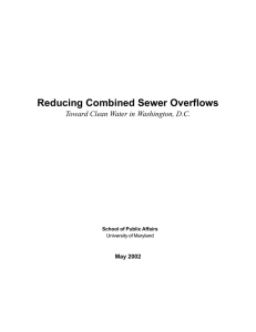 Reducing Combined Sewer Overflows Toward Clean Water in Washington, D.C. May 2002