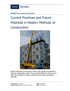 Current Practices and Future Potential in Modern Methods of Construction