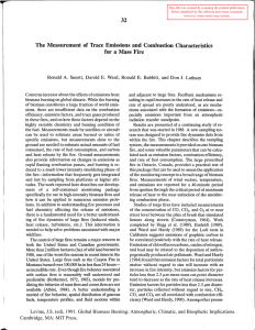 32 The  Measurement  of Trace  Emissions  and ... for  a  Mass  Fire