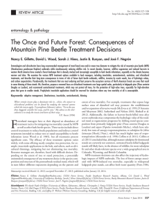 The Once and Future Forest: Consequences of entomology &amp; pathology