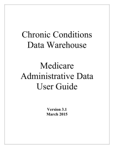 Chronic Conditions Data Warehouse  Medicare